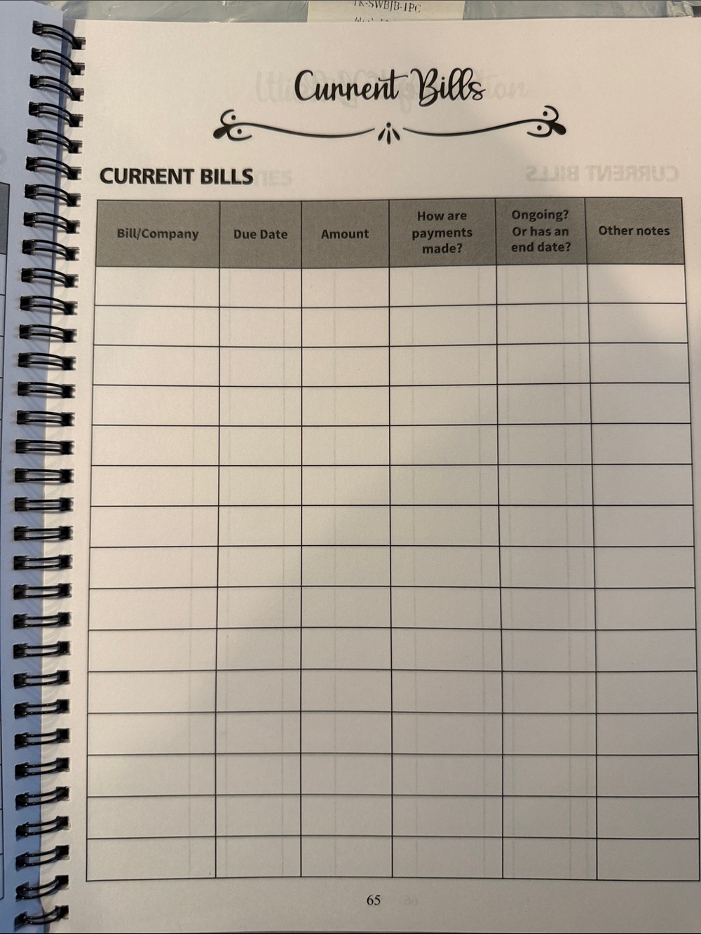 End of Life Planner — Black and White Hardcover Journal - Picture 9 of 11